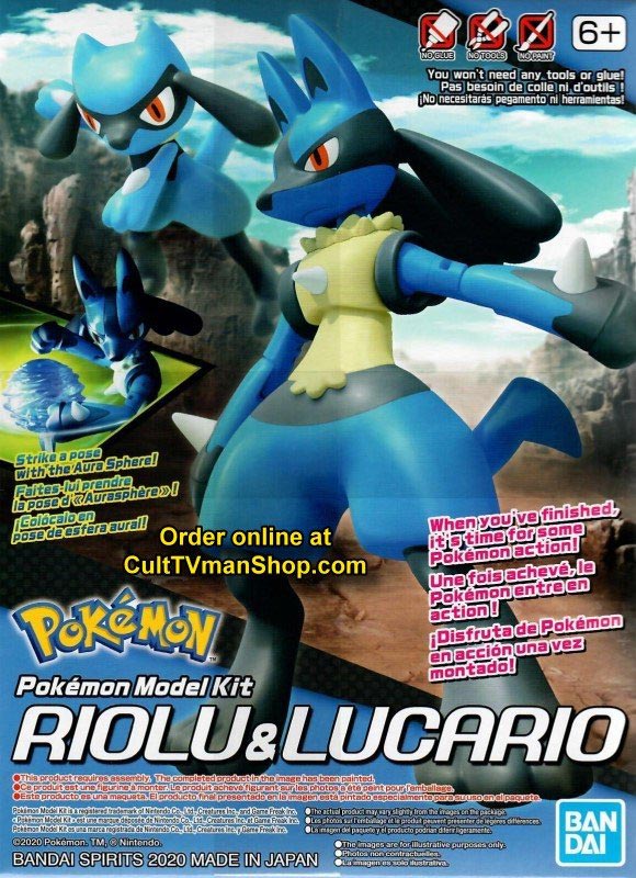 Pokémon - Riolu & Lucario Model Kit – Lil Thingamajigs Hive