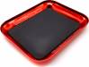 Aluminum Tray w/Magnetic Pad Red