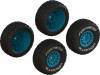 dBoots 'FORTRESS' Tire Set Glued (Blue) (2pr)