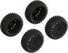 Dboots '2-Ho' Tire Set Glued (Black) (2pr)