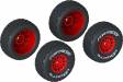 Dboots 'Fortress' Tire Set Glued (Red) (2pr)