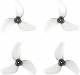 Gemfan 1219S 3-Blade Propellers (1.0mm) (4pc) Clear Grey