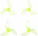 Gemfan 1219S 3-Blade Propellers (1.0mm) (4pc) Clear Green