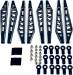 KAOS Suspension Linkage Set For F250 Chassis Black Anodized