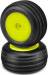 Carvers Tire Green Compound Mounted Yellow (2) Losi Mini-T 2.0