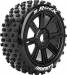 B-Rock 1/8 Buggy (Soft) 17mm Hex Spoke/Black Wheels (2)