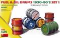 1/24 Fuel & Oil Drums 1930-50?S Set 1. German Type