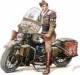 1/35 US Military Policeman w/Motorcycle