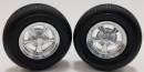 1/24-1/25 Radir Style Chrome Rims w/Tires (4)