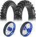 Pro-Spec Wheel Blue/Blue MX33/MX14 Wheel/Tire Set P-MX