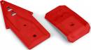 Bash Armor F/R Skid Plates (Red) For Arrma 3S Vehicles