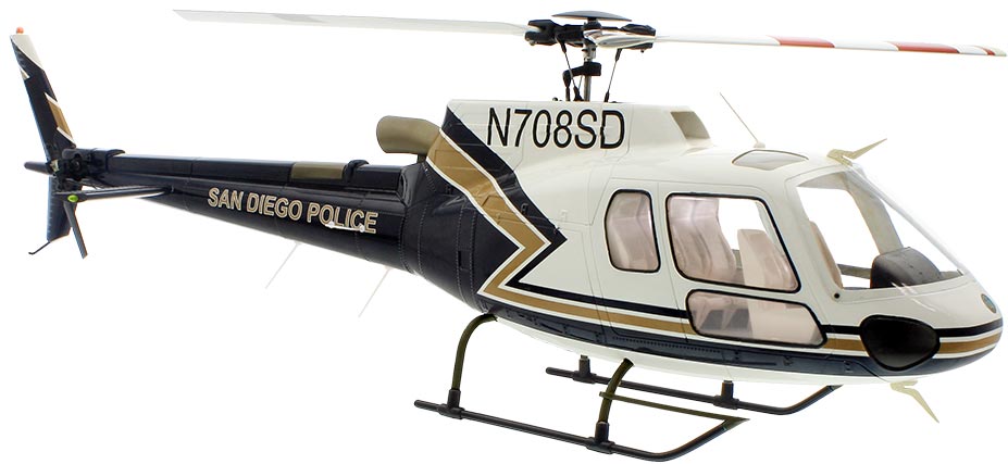 RBN470AS350SD - 470 AS350 Scale Helicopter ARF San Diego Police By