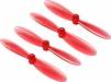 55mm Transparent Props 2CW+2CCW 1.0mm Shaft Red