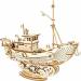 Classic 3D Wood Puzzles Fishing Ship