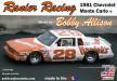 1/24 Rainier Racing Bobby Allison #28 Chevy Monte Carlo '81
