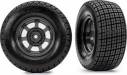 Tires & Wheels Assembled Glued Dirt Oval Graphite Gray Wheels