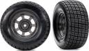 Tires & Wheels Assembled Glued Dirt Oval Graphite Gray Wheels