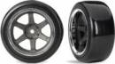 Tires & Wheels Assembled Glued Six Spoke Graphite Gray Wheels