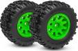 Tires & Wheels Assembled (Green Wheels Dual Profile 2.1