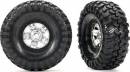 Tires And Wheels Glued TRX-4 Sport Satin Chrome (2)