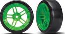 Tires/Wheels Glued 1.9 Front (2) Split-Spoke Drift Green