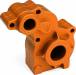 SCX10 Aluminum Transmission Housing Orange Anodized