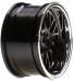 Wheel RR 54x30mm Deep Mesh Chrome/Black (2) V100